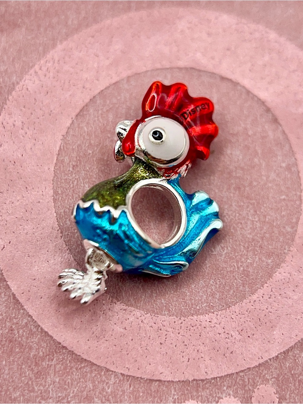 Pandora Disney Moana Hei Hei Rooster Silver Charm - Picture 4 of 6